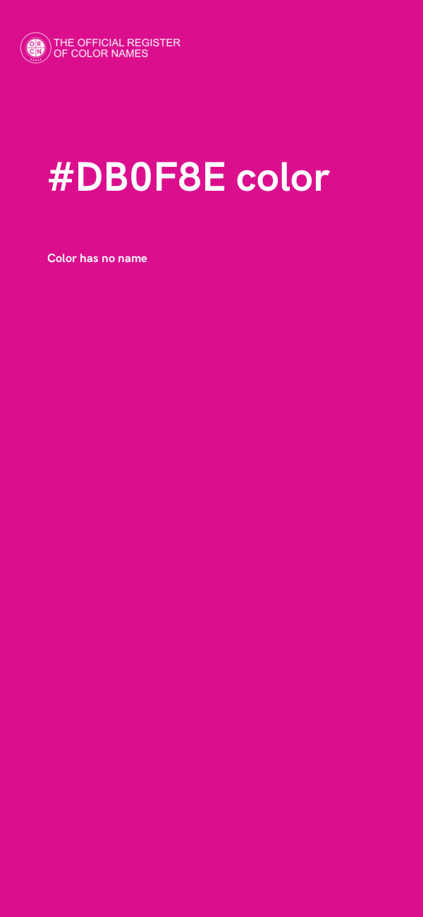 #DB0F8E color image
