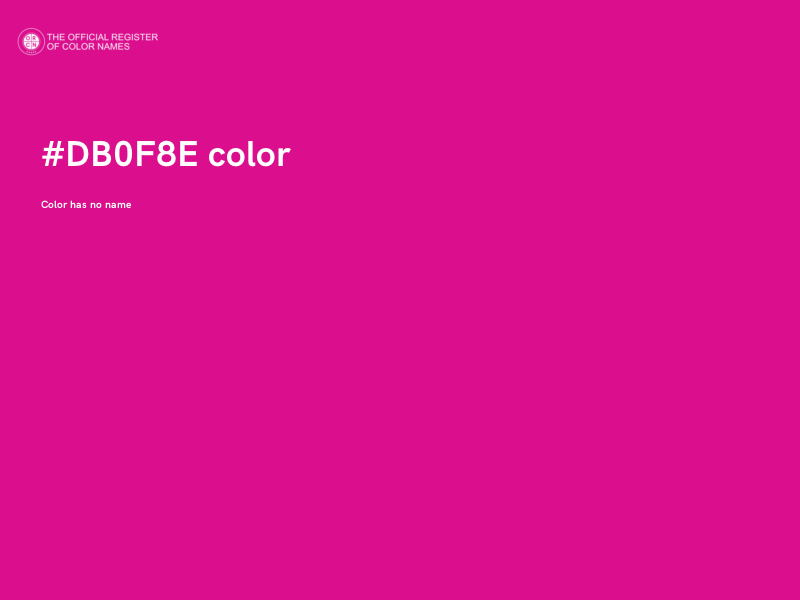 #DB0F8E color image