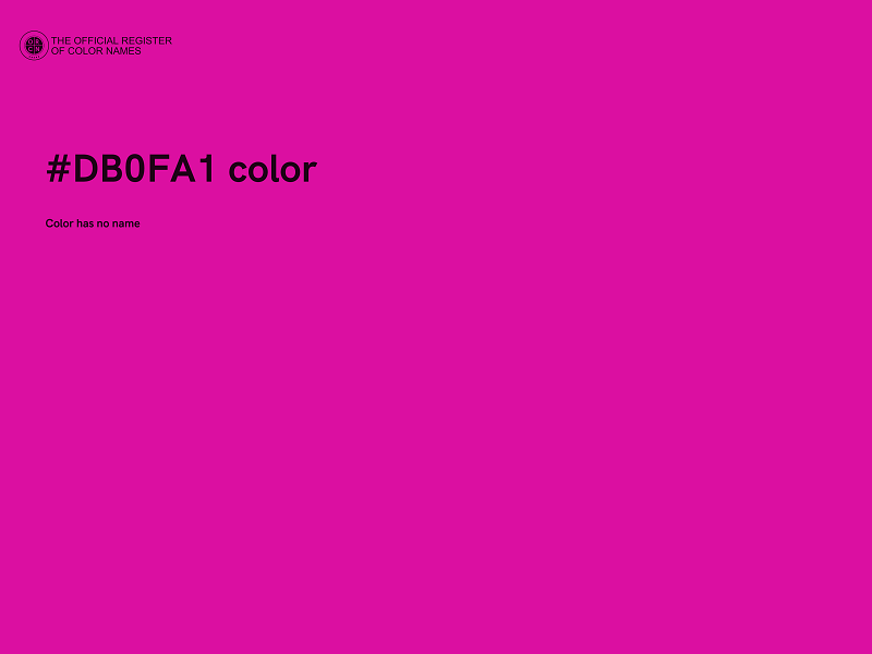 #DB0FA1 color image