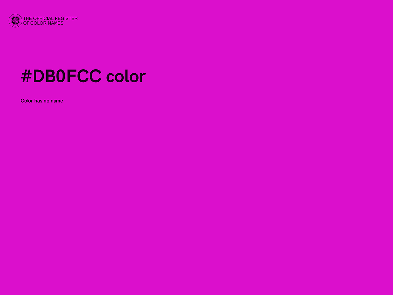 #DB0FCC color image