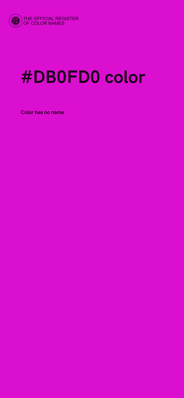 #DB0FD0 color image