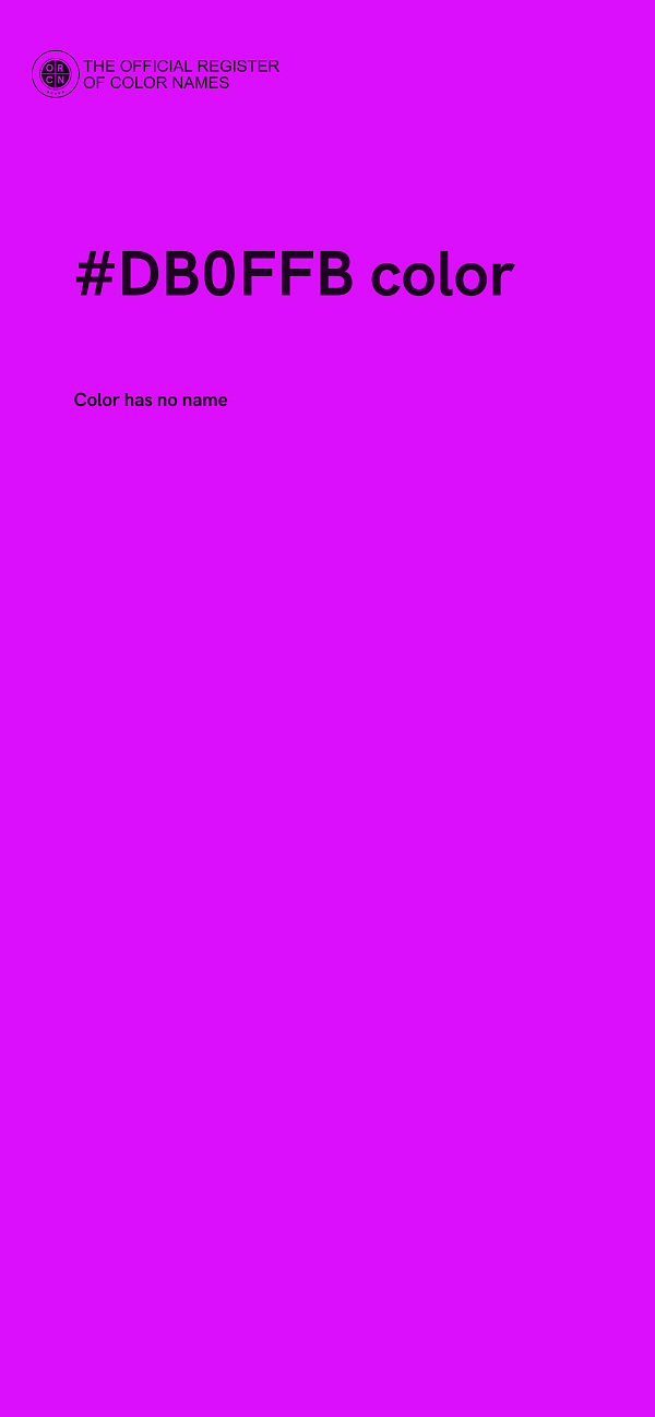 #DB0FFB color image
