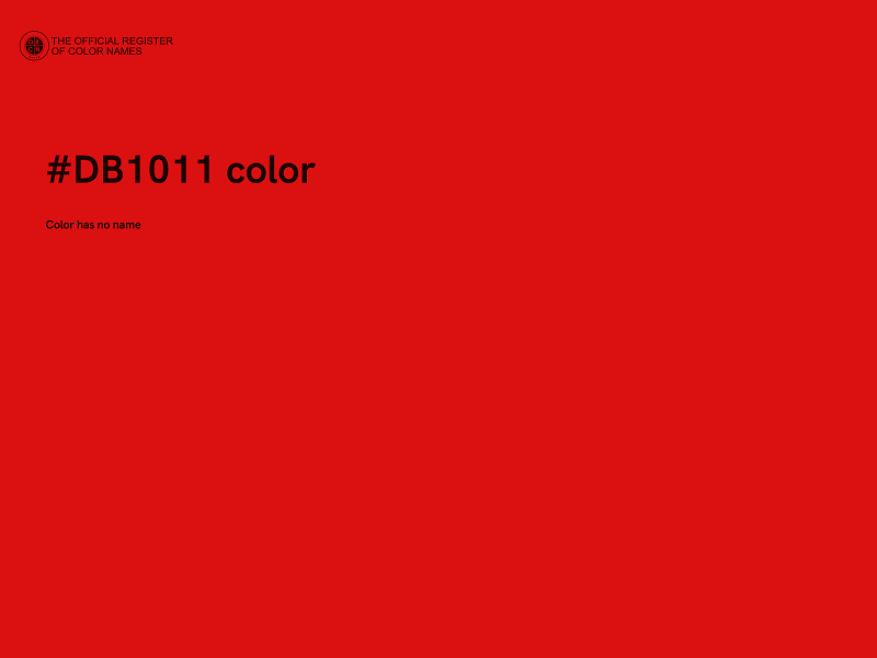 #DB1011 color image