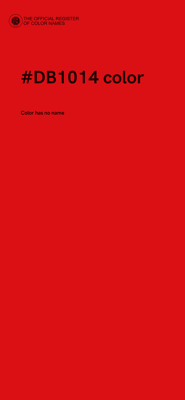 #DB1014 color image