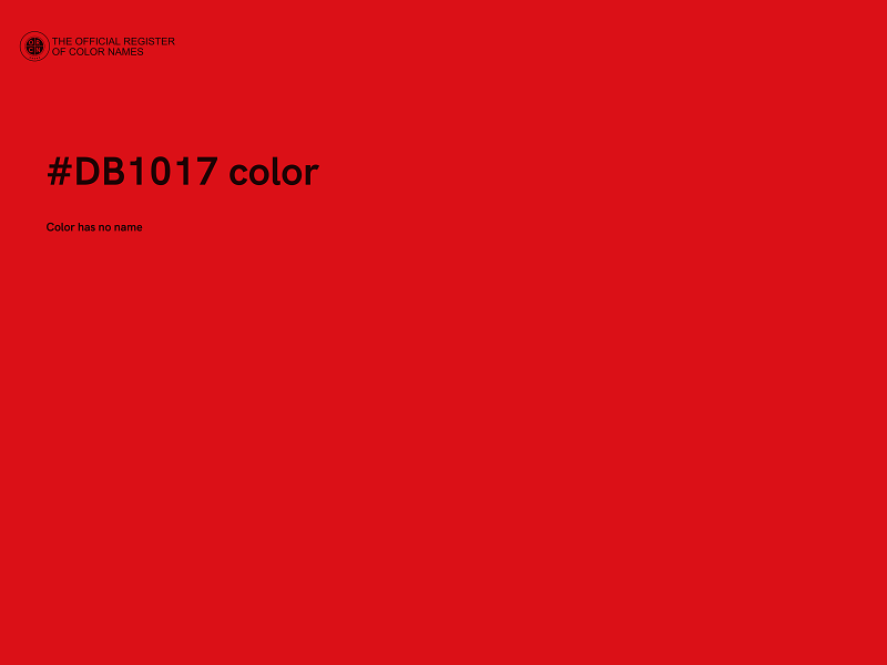 #DB1017 color image