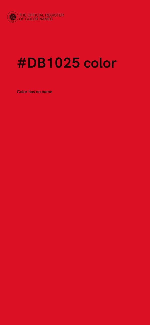 #DB1025 color image