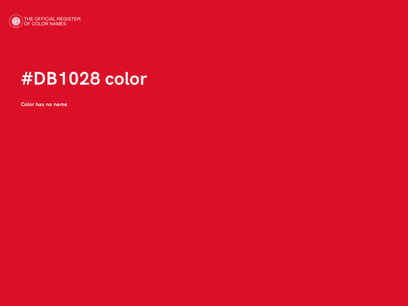 #DB1028 color image