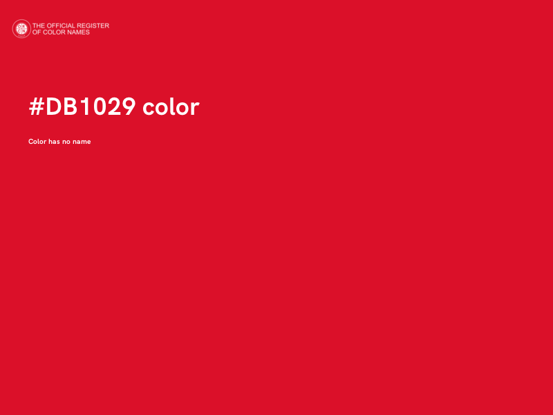 #DB1029 color image