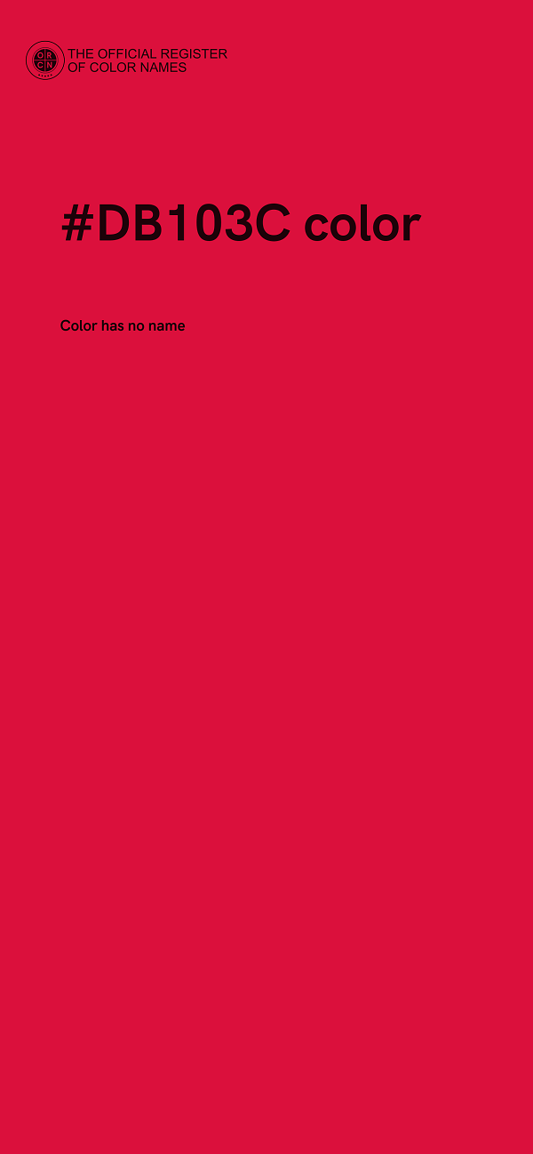 #DB103C color image