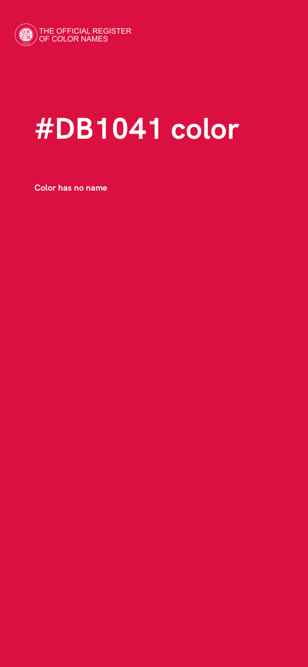 #DB1041 color image