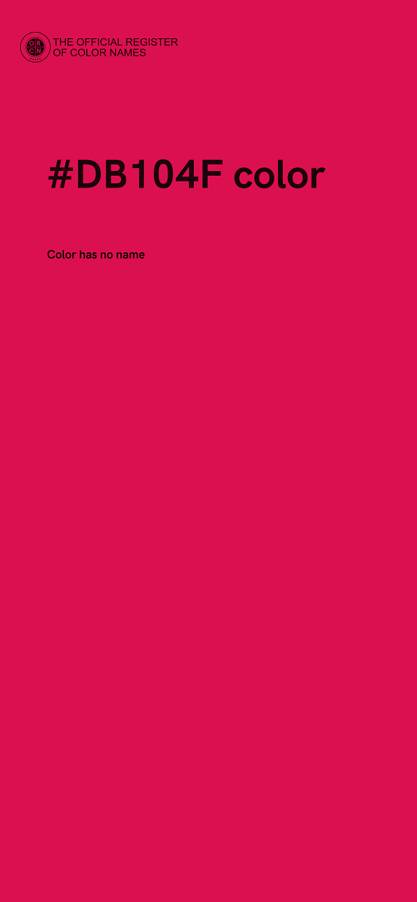 #DB104F color image