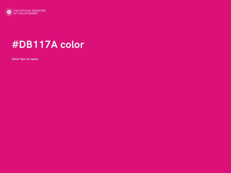 #DB117A color image