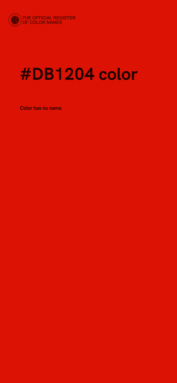 #DB1204 color image
