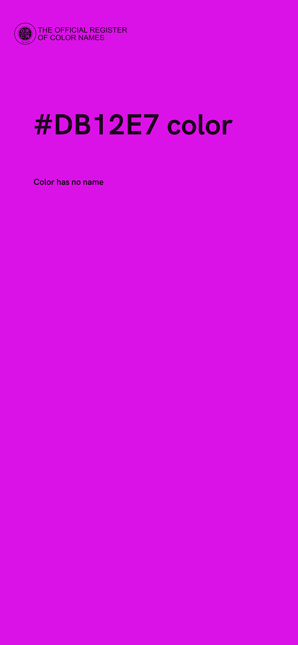 #DB12E7 color image
