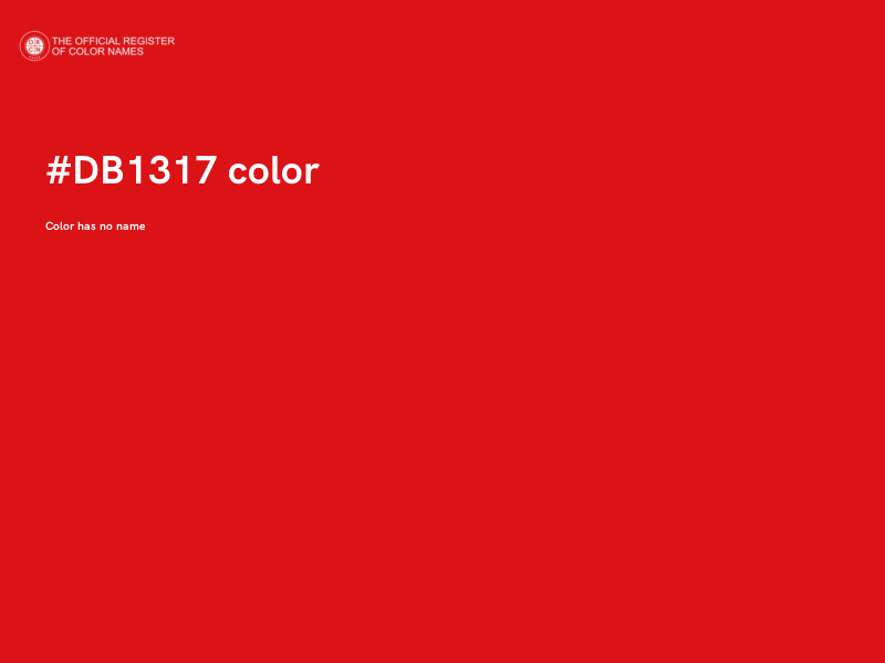 #DB1317 color image