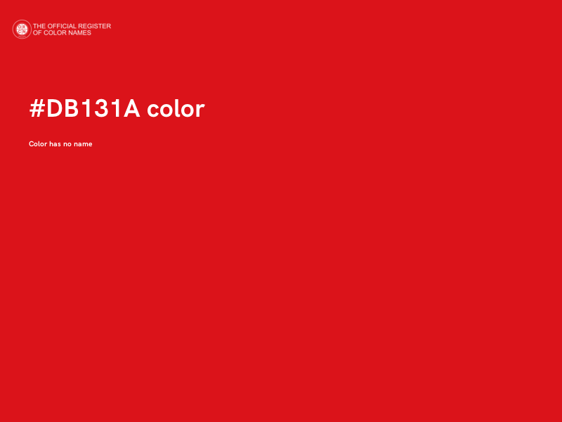 #DB131A color image