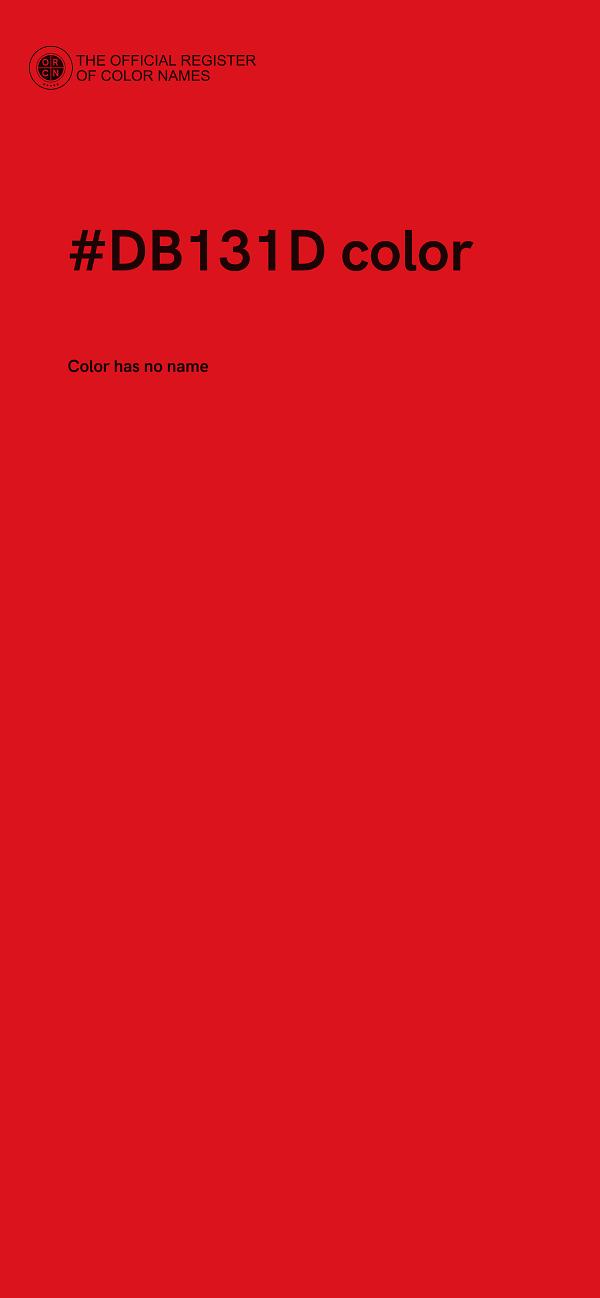 #DB131D color image