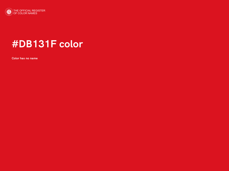 #DB131F color image