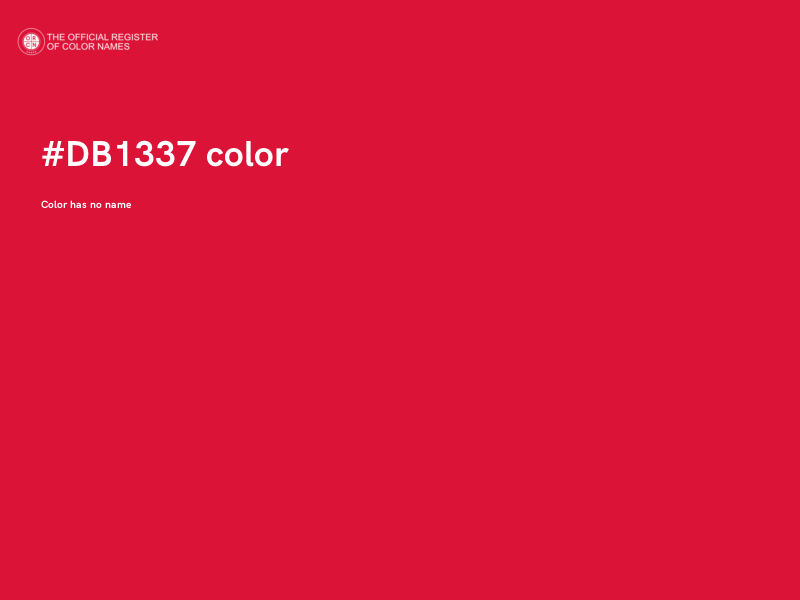 #DB1337 color image