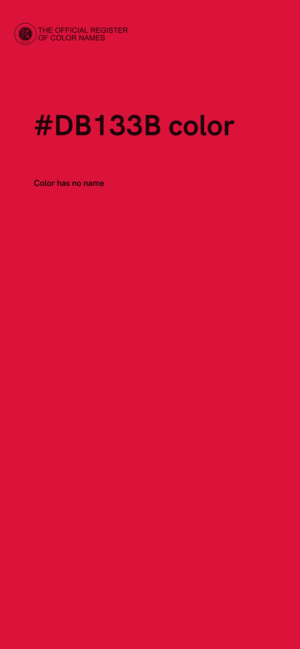 #DB133B color image