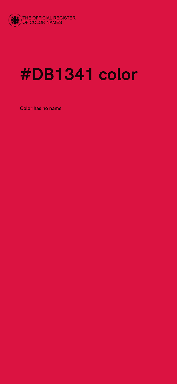 #DB1341 color image