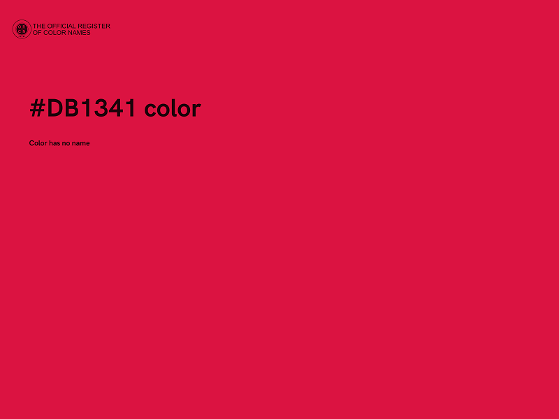 #DB1341 color image