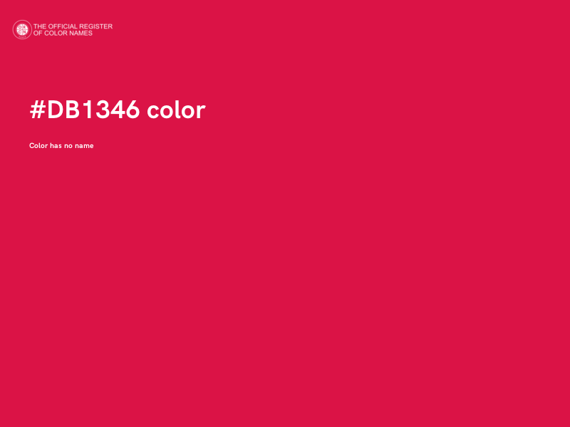 #DB1346 color image