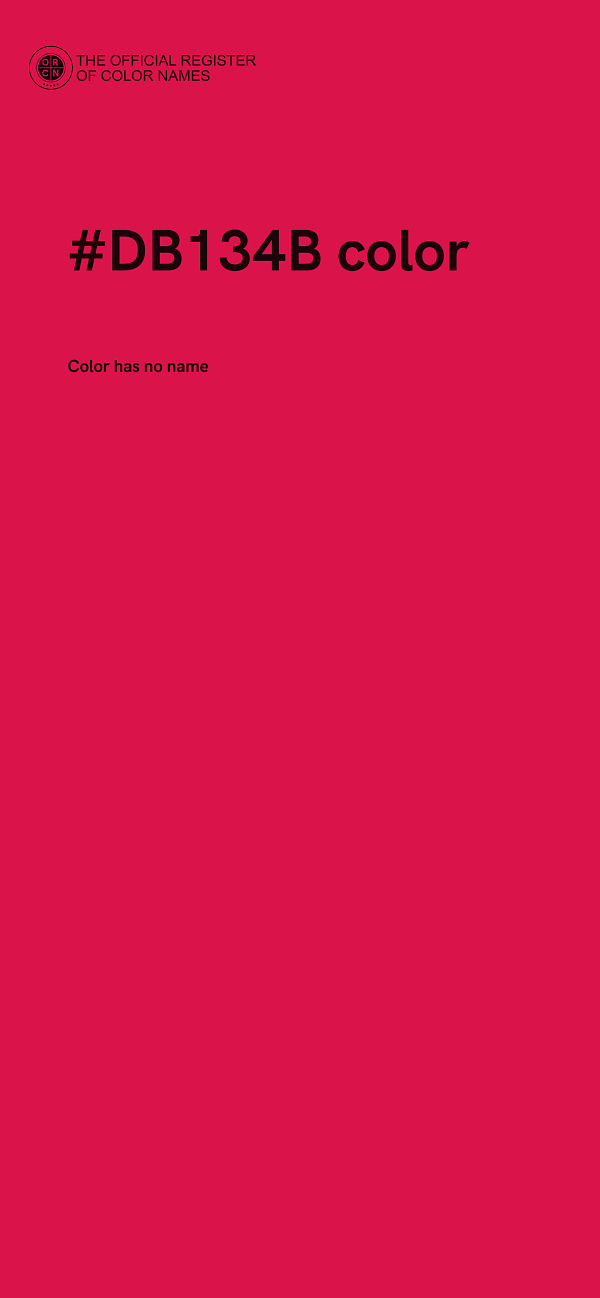 #DB134B color image