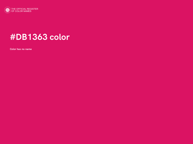 #DB1363 color image