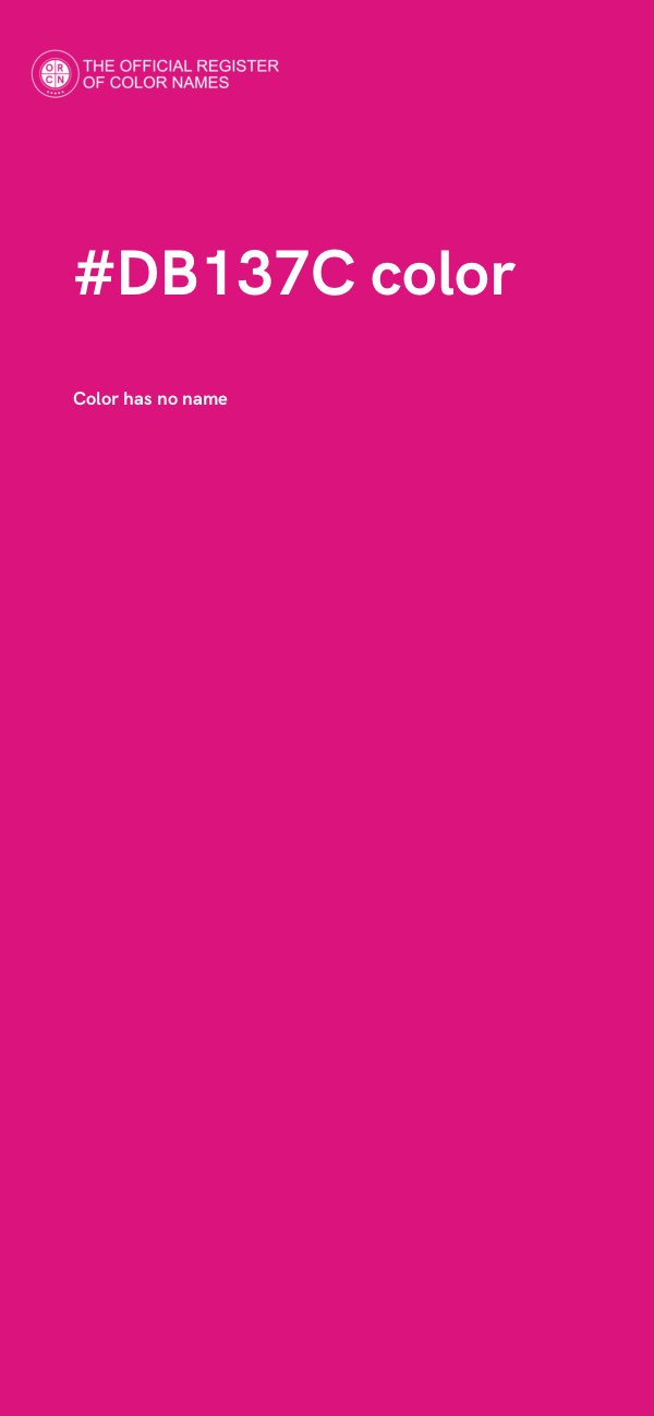 #DB137C color image