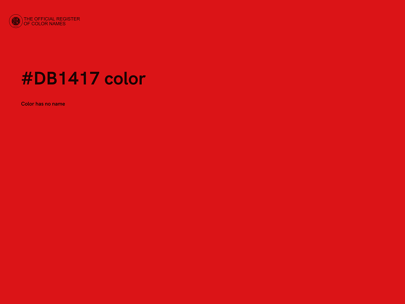 #DB1417 color image