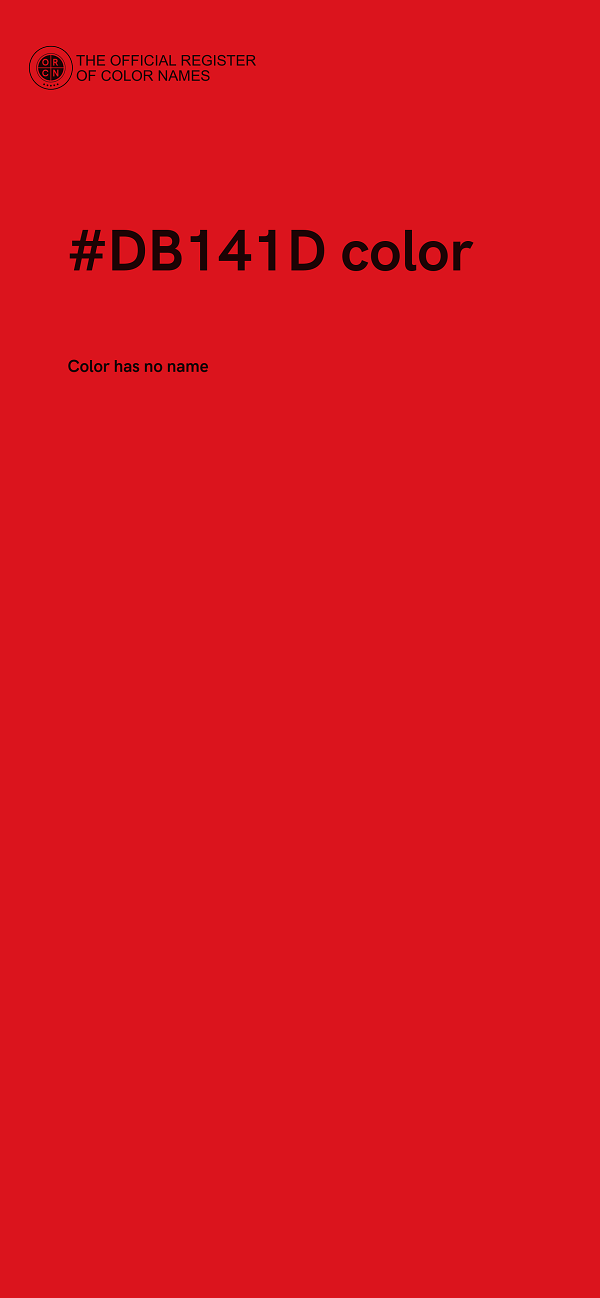 #DB141D color image