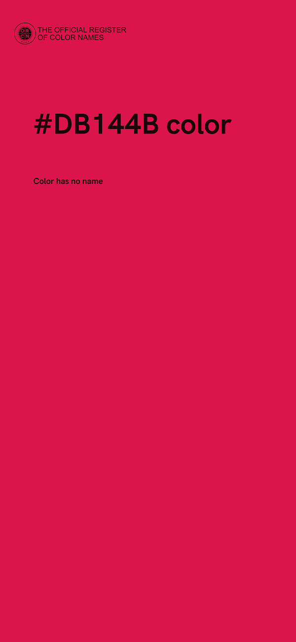#DB144B color image