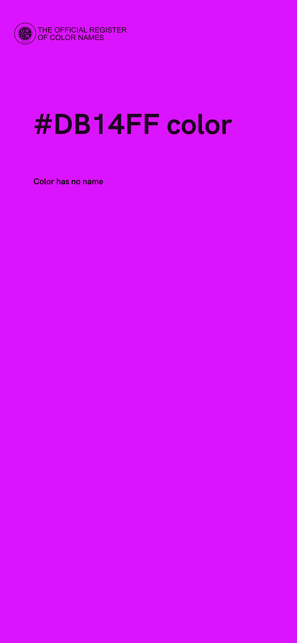 #DB14FF color image