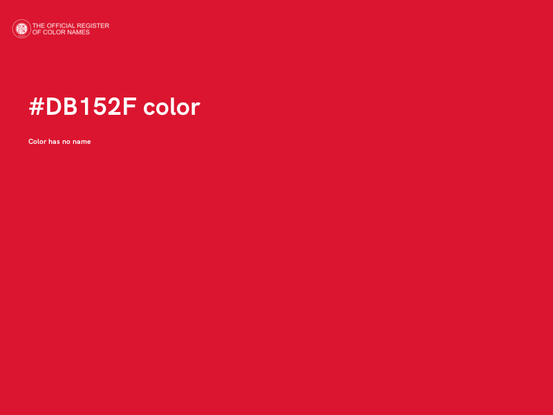 #DB152F color image