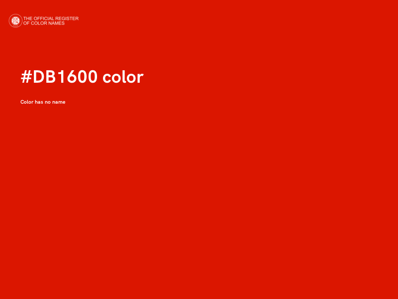 #DB1600 color image