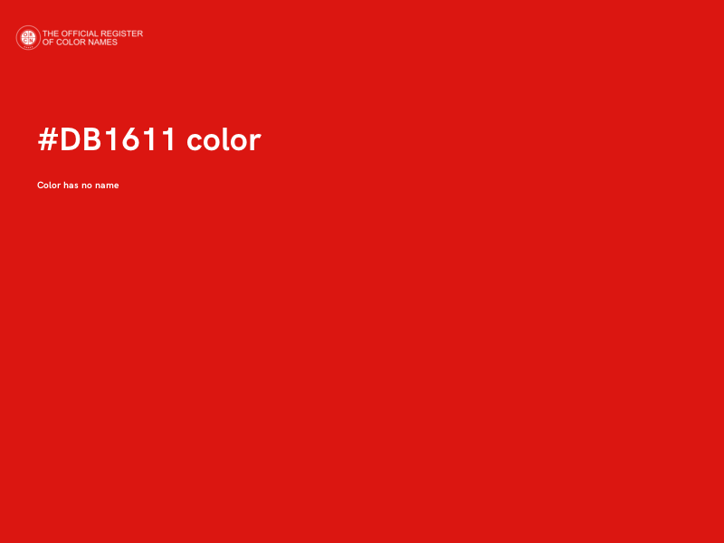 #DB1611 color image