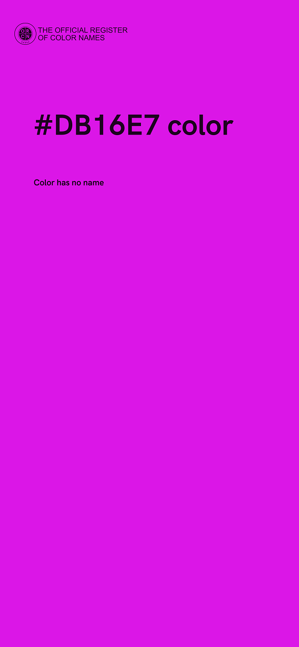 #DB16E7 color image