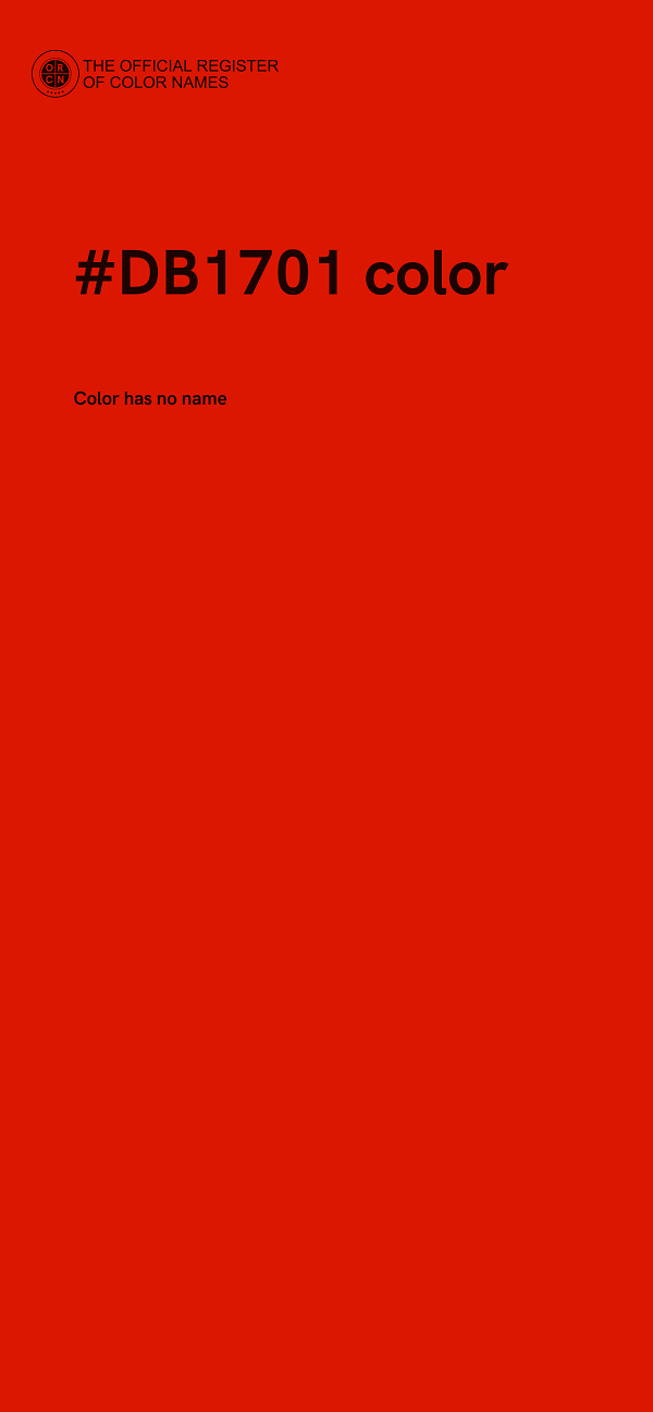 #DB1701 color image