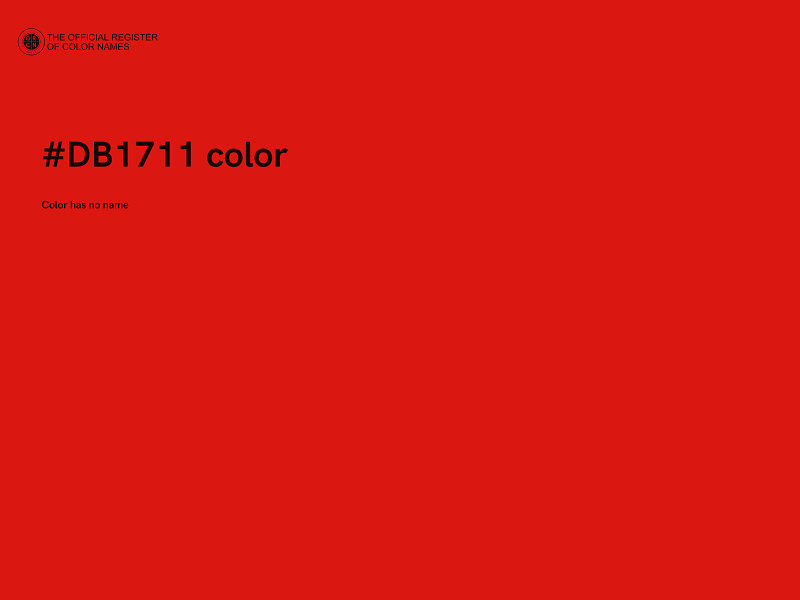 #DB1711 color image