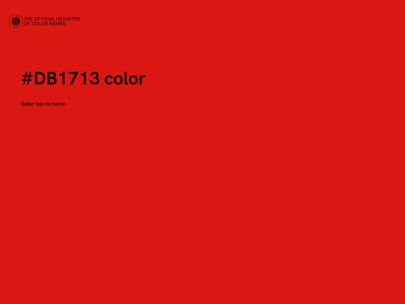 #DB1713 color image