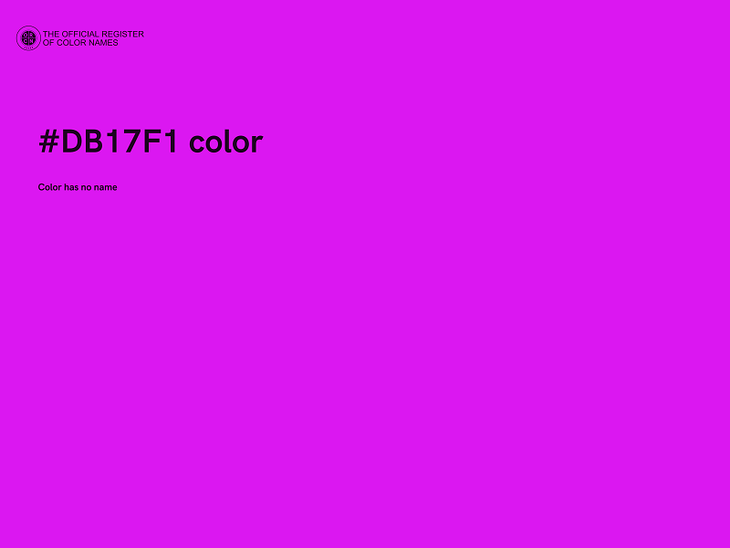 #DB17F1 color image