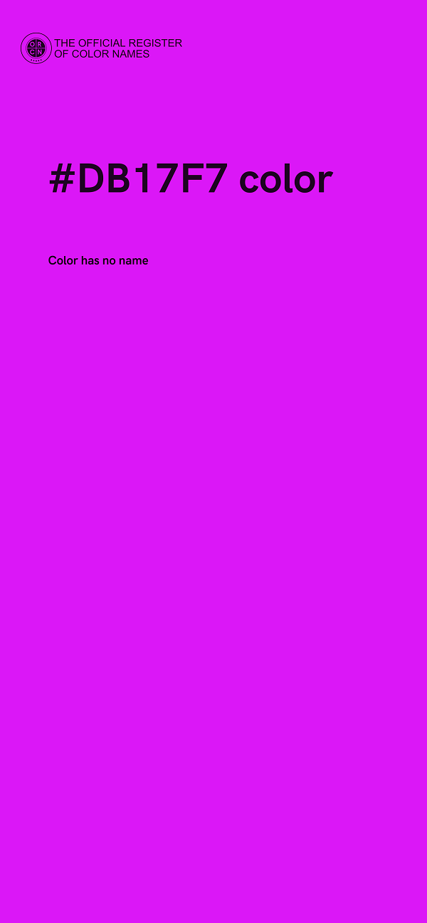 #DB17F7 color image