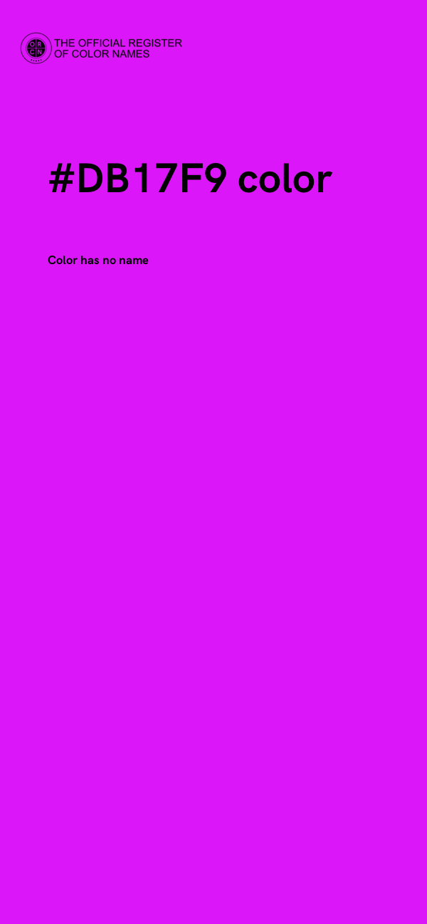#DB17F9 color image