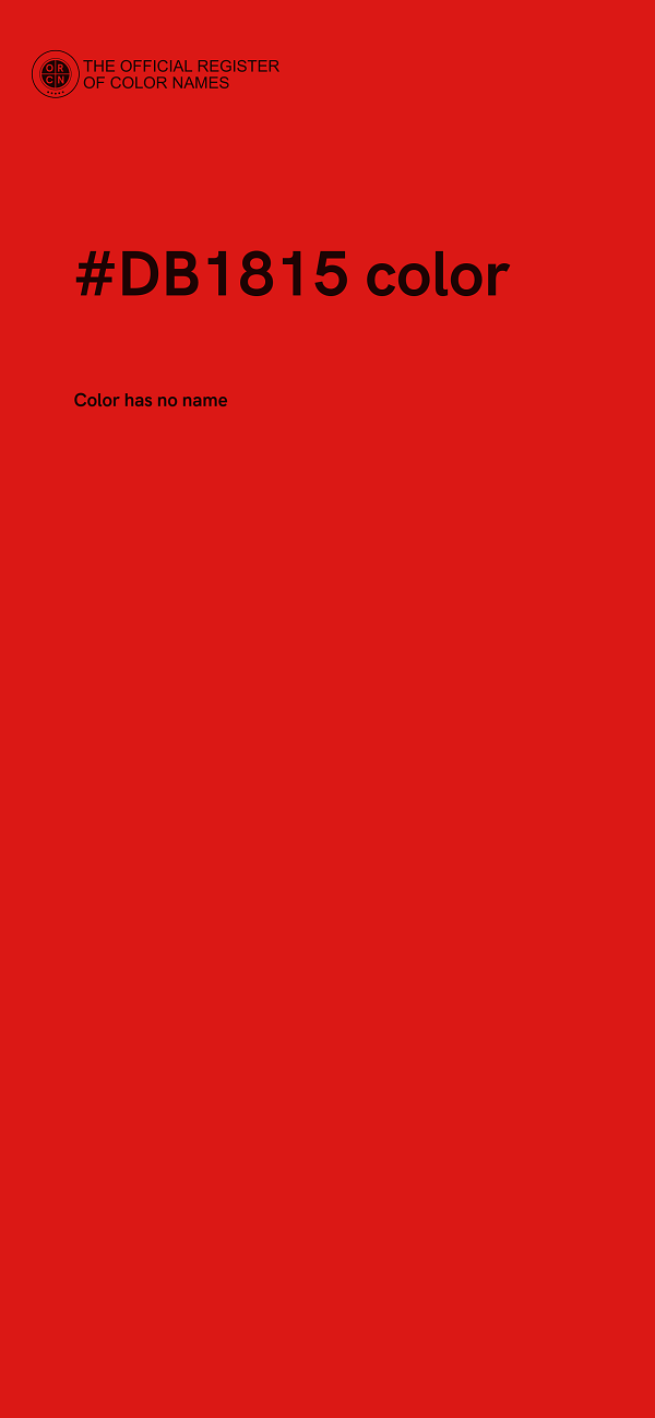 #DB1815 color image