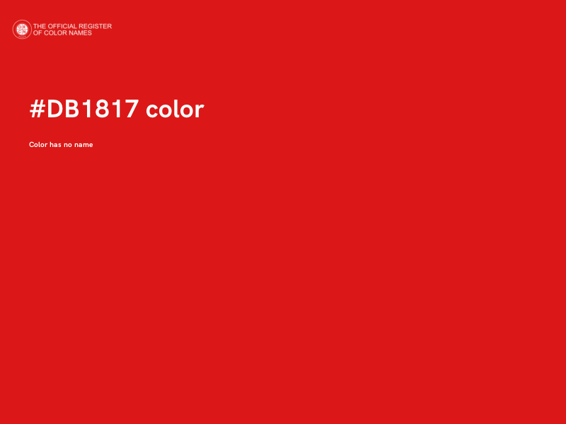 #DB1817 color image