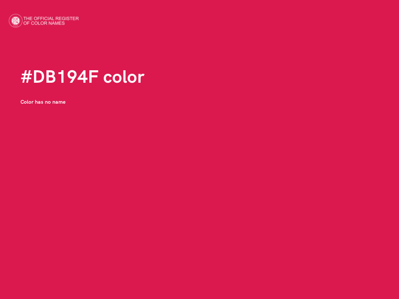 #DB194F color image