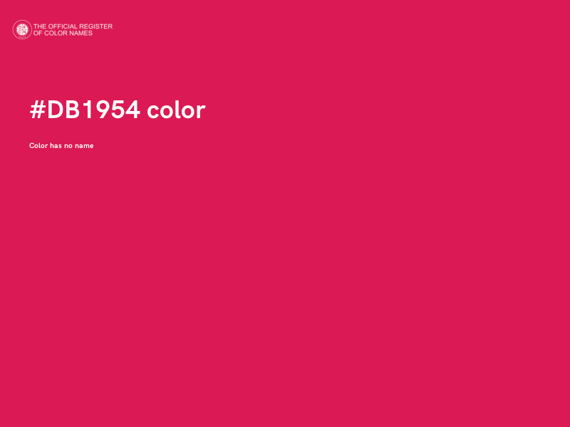 #DB1954 color image