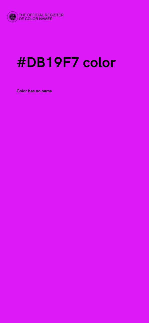 #DB19F7 color image