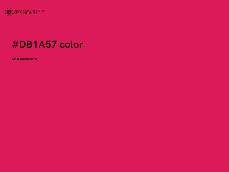 #DB1A57 color image